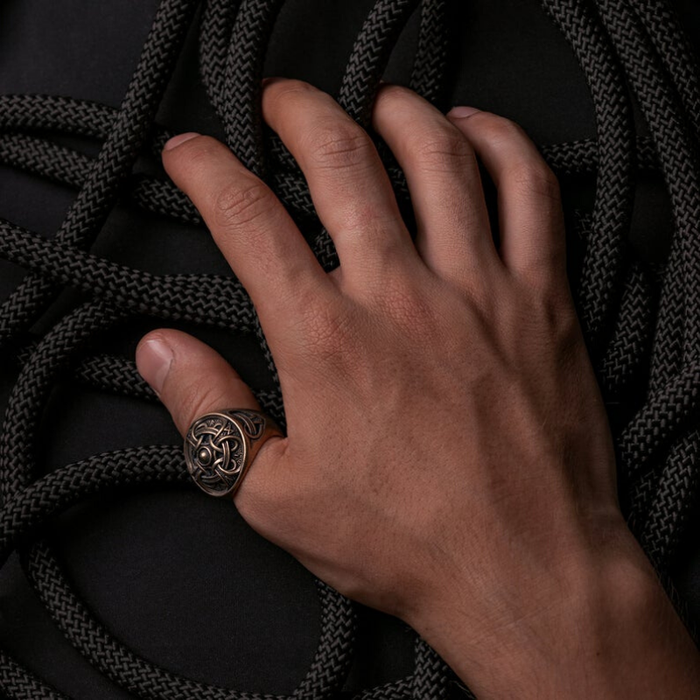 vkngjewelry Bagues Odin Ring Bronze