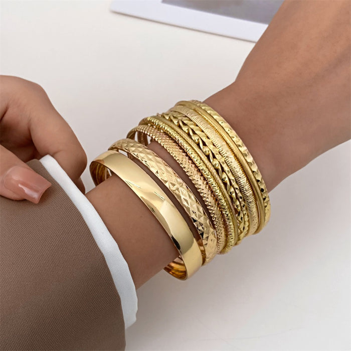 B930 - Stacked Golden Bracelet