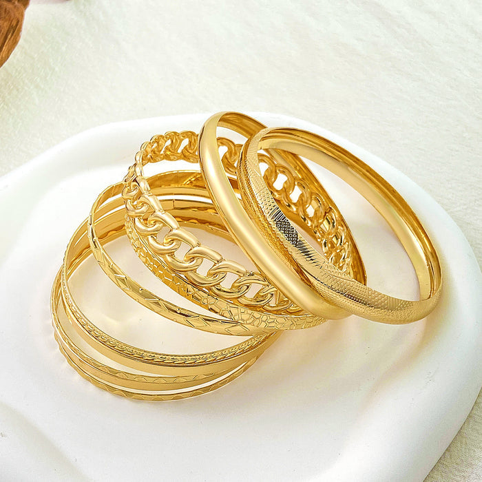 B931 - Stacked Golden Bracelet