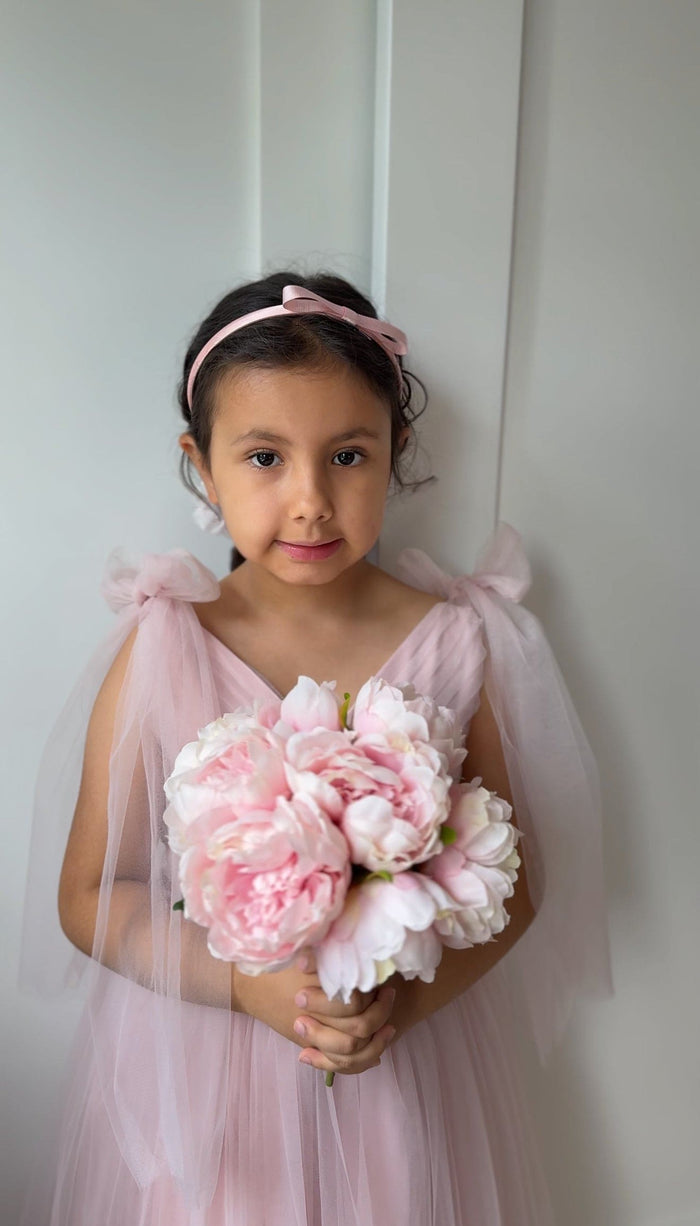 Camila Pink Bow Headband - Petite Maison Kids