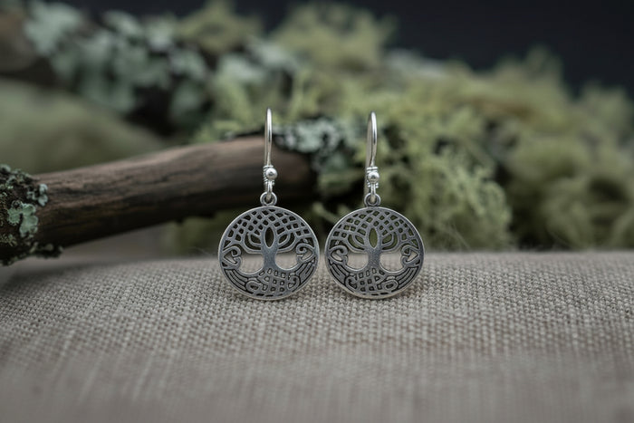vkngjewelry Earring Silver Sterling Tree Of Life Earrings