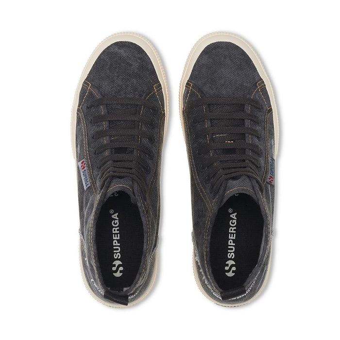 Zapatilla 2573 Cotton Denim Black Bristol Beige