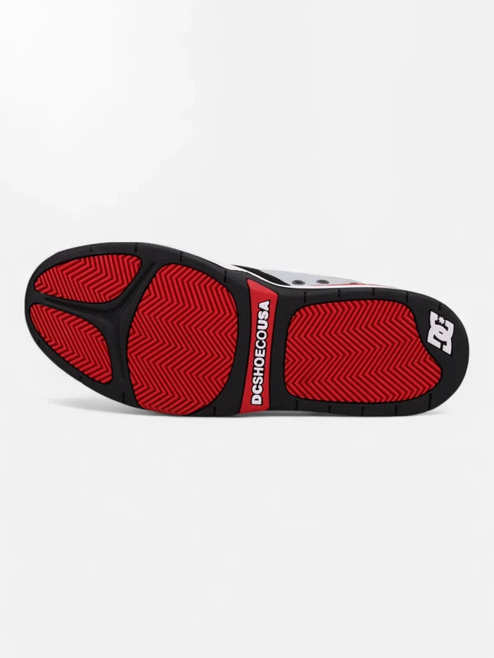 Zapatillas DC Ascend Blanco Negro Rojo