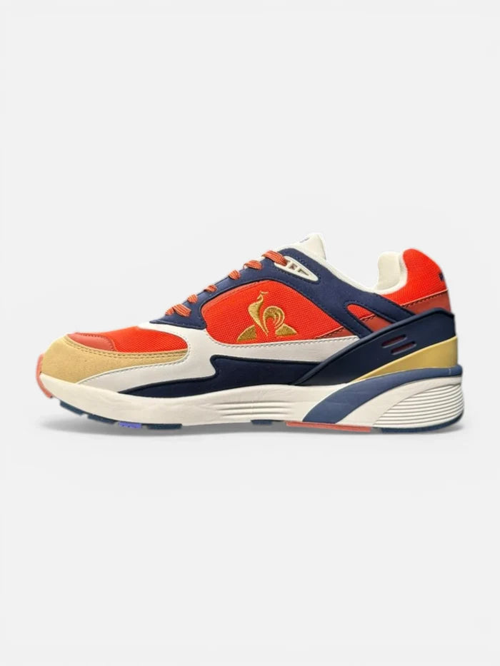 Zapatillas Le Coq Sportif R1100 Pop Rojo Dorado azul
