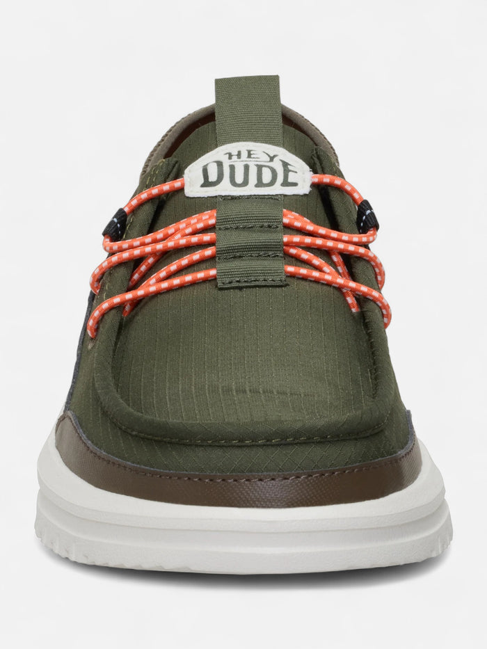 Zapatos Hey Dude Bradley Blipper Nylon Verde Militar