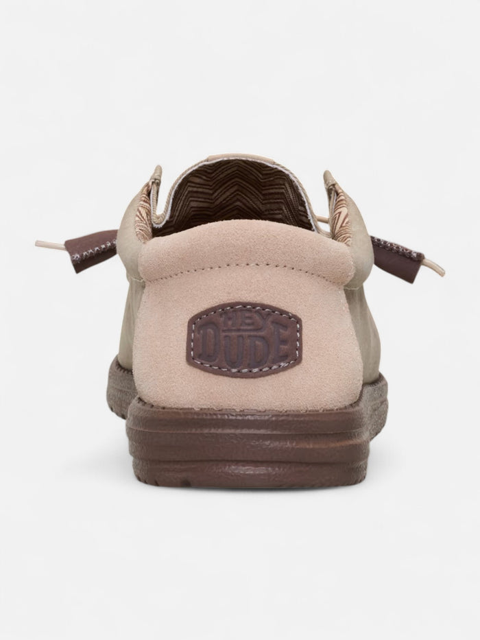 Zapatos Hey Dude Wally Stretch Canvas Block Marron