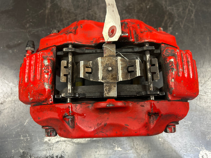 05-23 CHALLENGER CHARGER 300 SRT8 BREMBO BRAKE CALIPER FRONT DRIVER LEFT RED