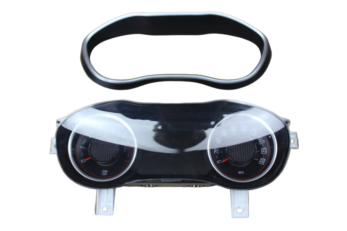 16 Challenger Scat Pack Gauge Cluster Speedometer 180mph w/ Bezel 68281040AC 80k