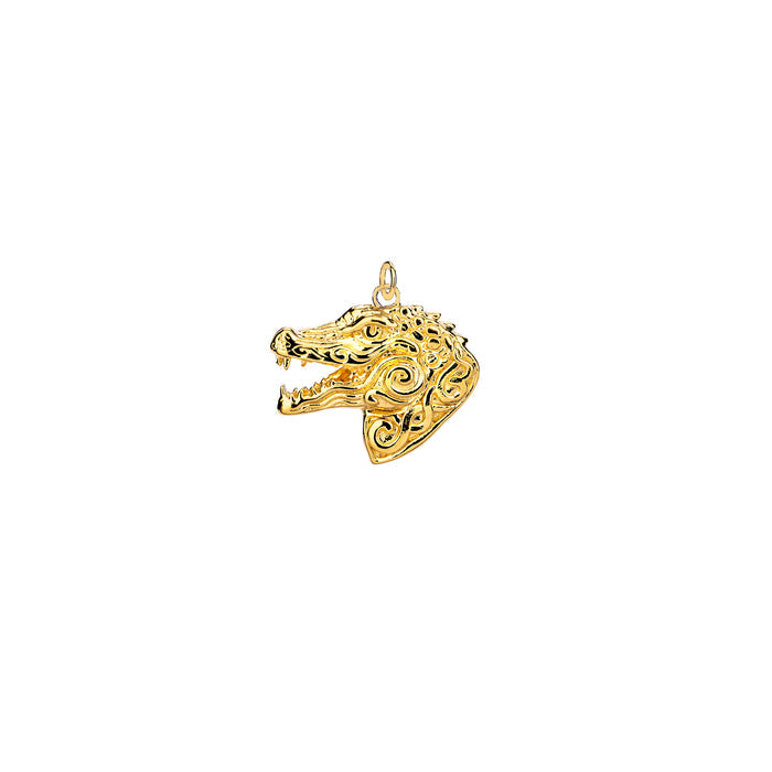 18k Vermeil over Sterling Silver Alligator Charm