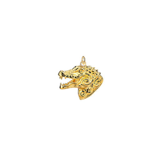 18k Vermeil over Sterling Silver Alligator Charm