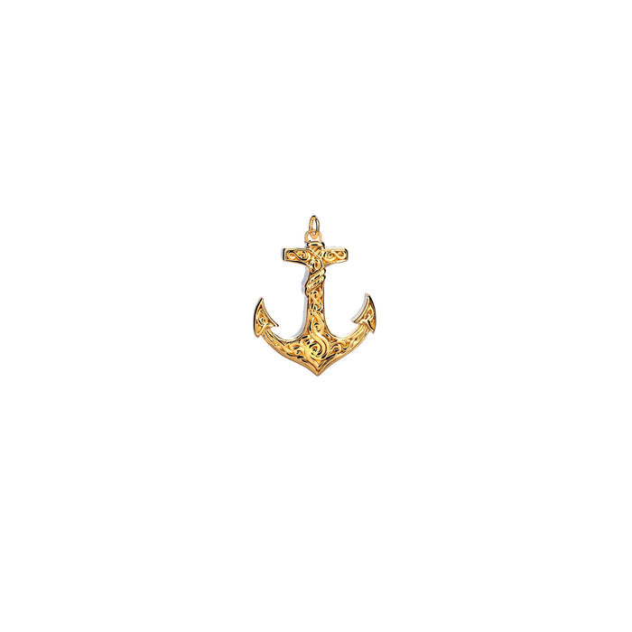 18k Vermeil over Sterling Silver Anchor Charm