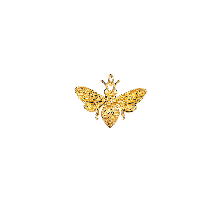 18k Vermeil over Sterling Silver Bee Charm