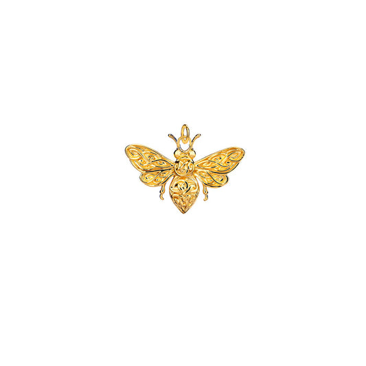 18k Vermeil over Sterling Silver Bee Charm
