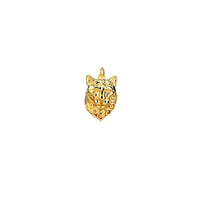 18k Vermeil over Sterling Silver Cougar Charm