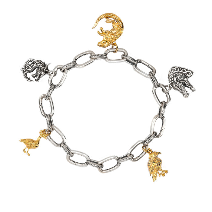 18k Vermeil over Sterling Silver Raven Charm