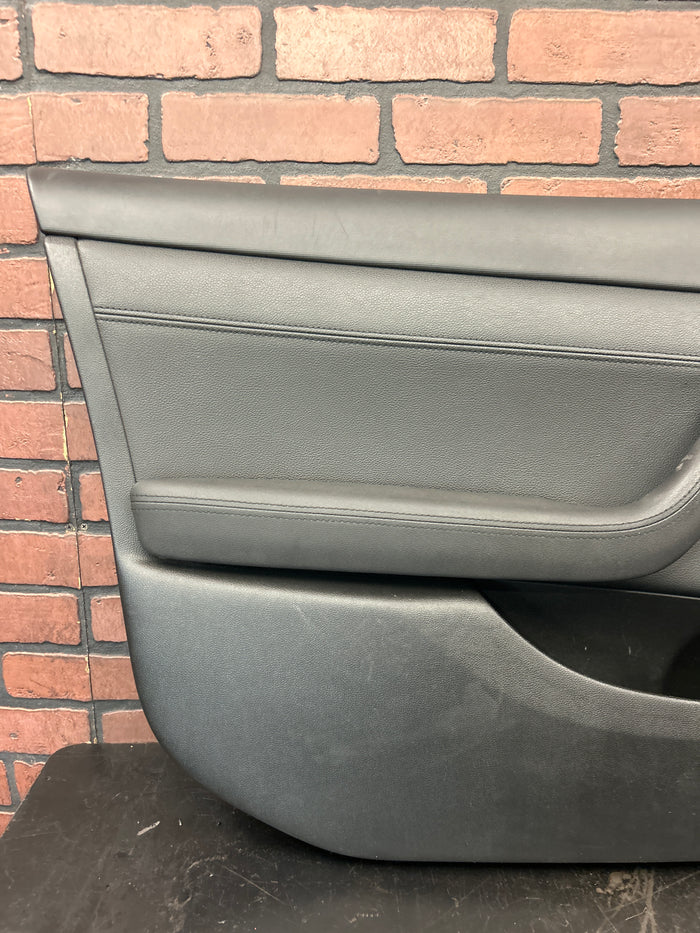 2008-2009 Pontiac G8 GT Black Leather Front Driver LH Inside Door Trim Panel OEM
