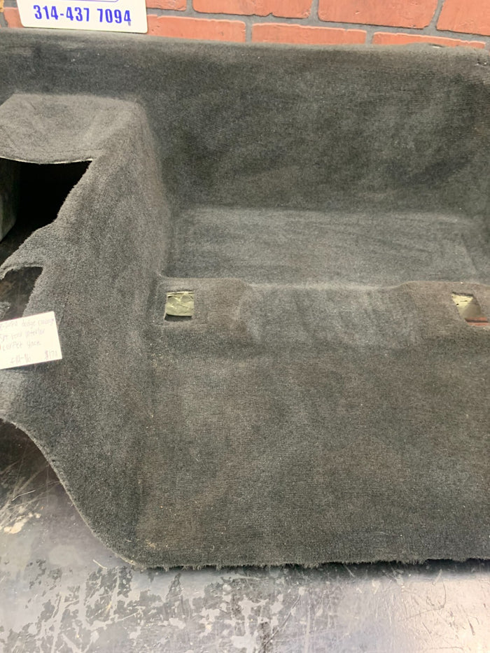 2012-2014 Dodge Challenger SRT Rear Interior Floor Carpet Black OEM 1QR29XDVAC