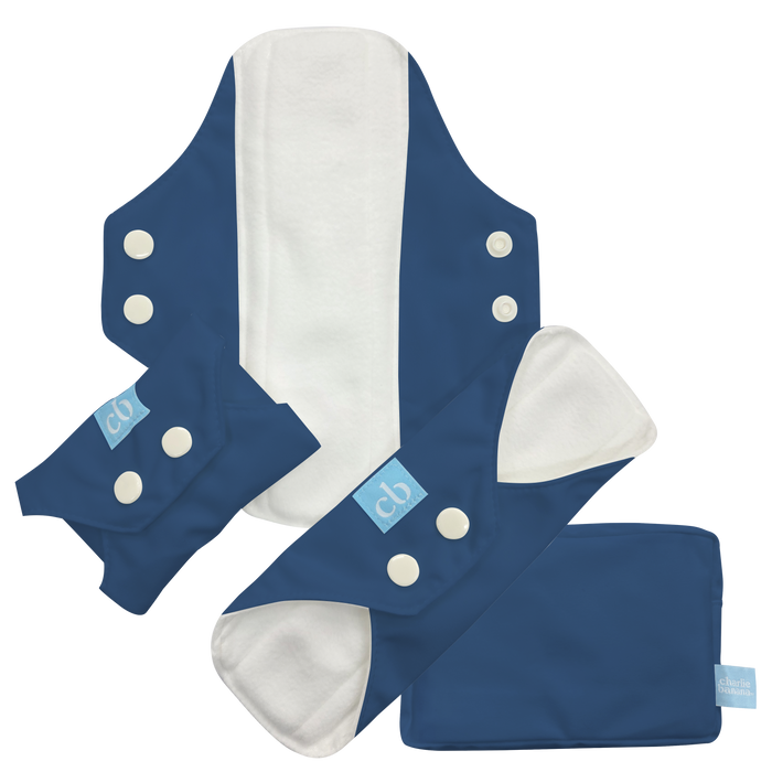 3 Feminine Pads - Dark Blue