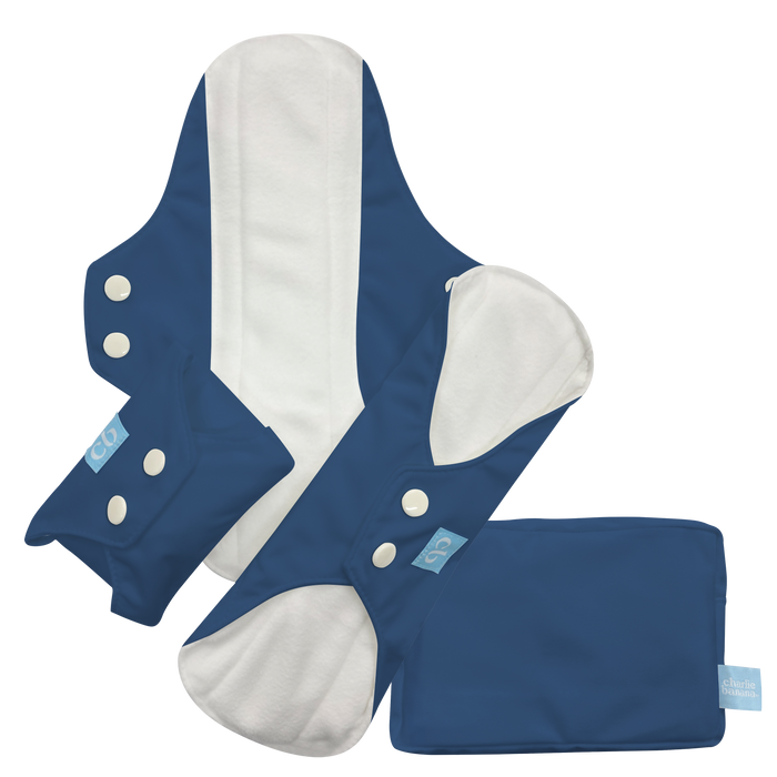 3 Feminine Pads - Dark Blue
