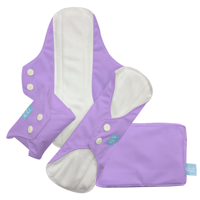 3 Feminine Pads - Lavender