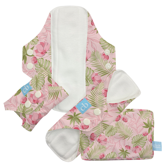 3 Feminine Pads - Pink Forest
