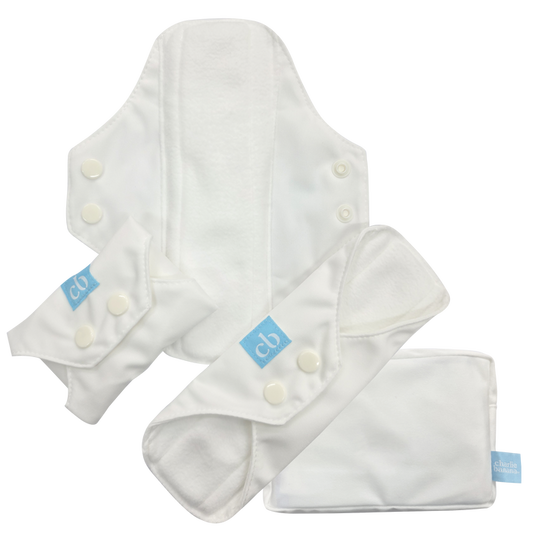 3 Feminine Pads - White