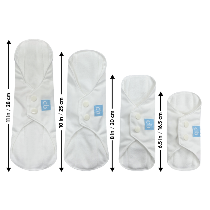 3 Feminine Pads - White