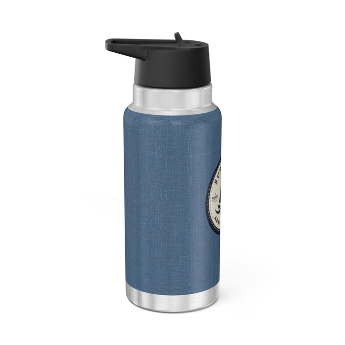 32oz Nautical Stainless Tumbler — Surfache Adriatic Club Sailboat Travel Bottle