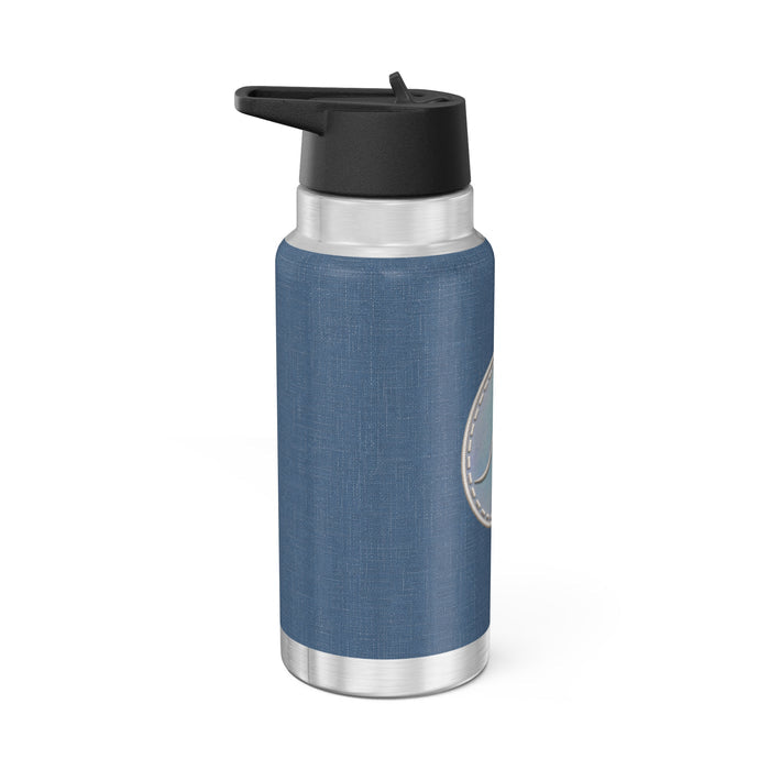 32oz Wave Stainless Tumbler — Coastal Blue Insulated Water Bottle