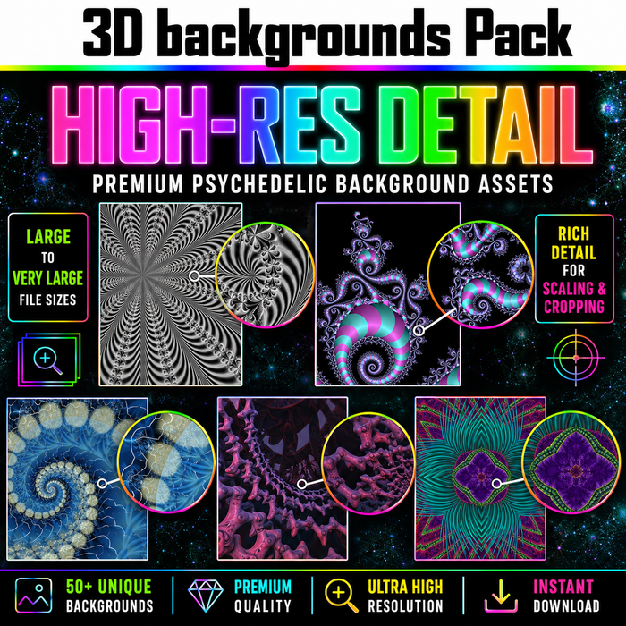 55 Psychedelic Background PNG Assets