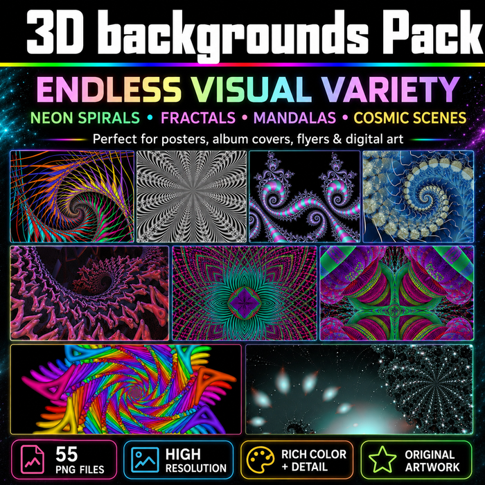 55 Psychedelic Background PNG Assets