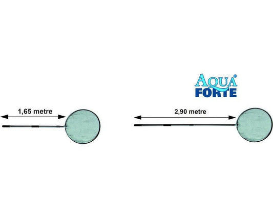 AquaForte 60cm Dia  Net with 1.6mtr - 3mtr Telescopic handle