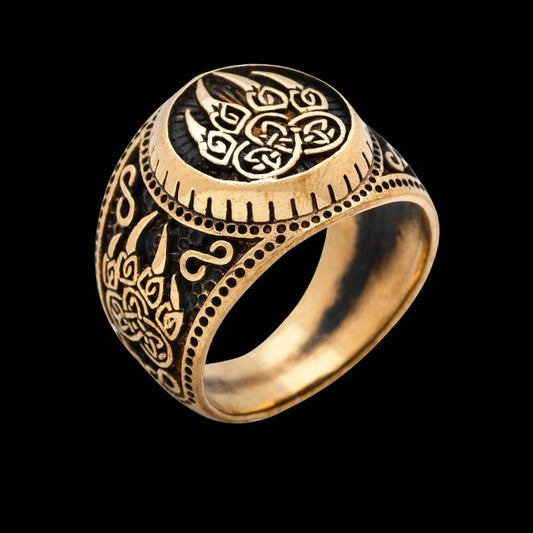 vkngjewelry Bagues Berserker Paw Bronze Ring