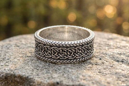 vkngjewelry Ring Handcrafted Norse Ornament Sterling Silver Ring