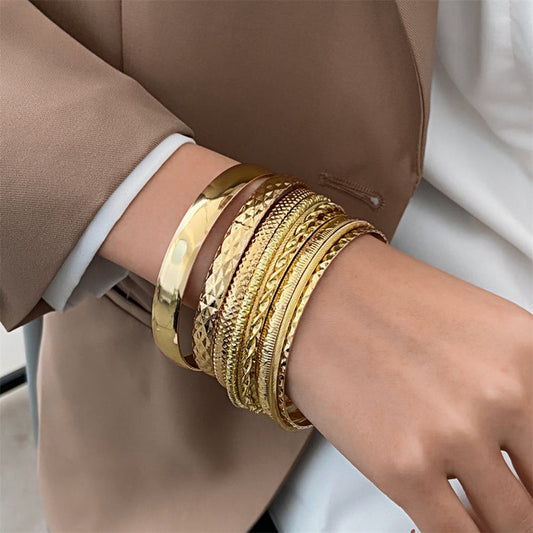B930 - Stacked Golden Bracelet