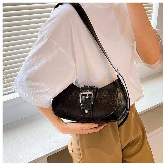 CL1286 - Vintage Buckle Messenger Bag