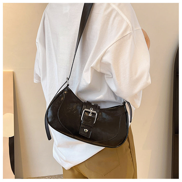 CL1286 - Vintage Buckle Messenger Bag