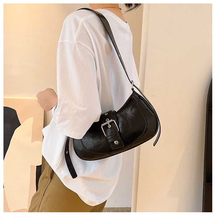 CL1286 - Vintage Buckle Messenger Bag