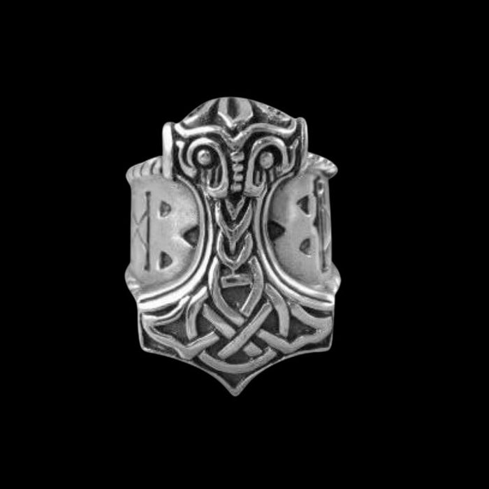 vkngjewelry Bagues Thunder God Thor Hammer Mjolnir Odin Runes Norse