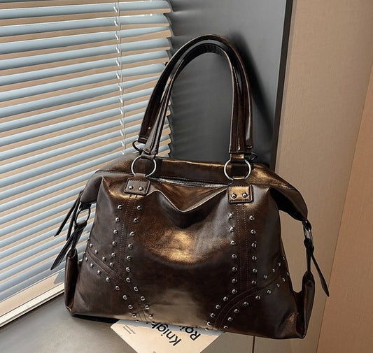 H2092 - Korean Simple Large Tote Bag
