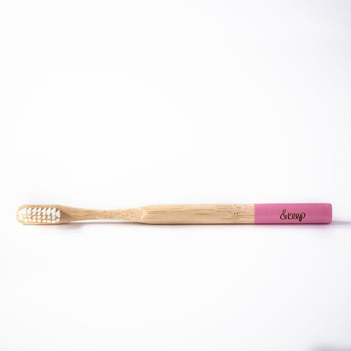 &Keep Bamboo Toothbrush - Pink