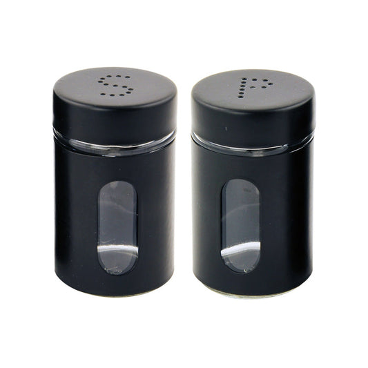 Metal Salt & Pepper Shakers - Black 325825-BLACK