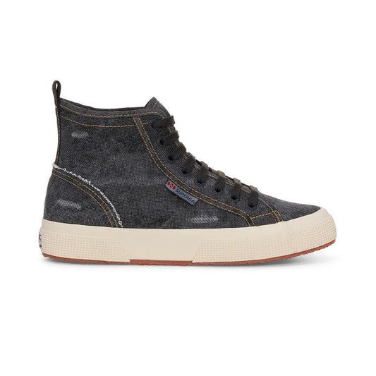Zapatilla 2573 Cotton Denim Black Bristol Beige