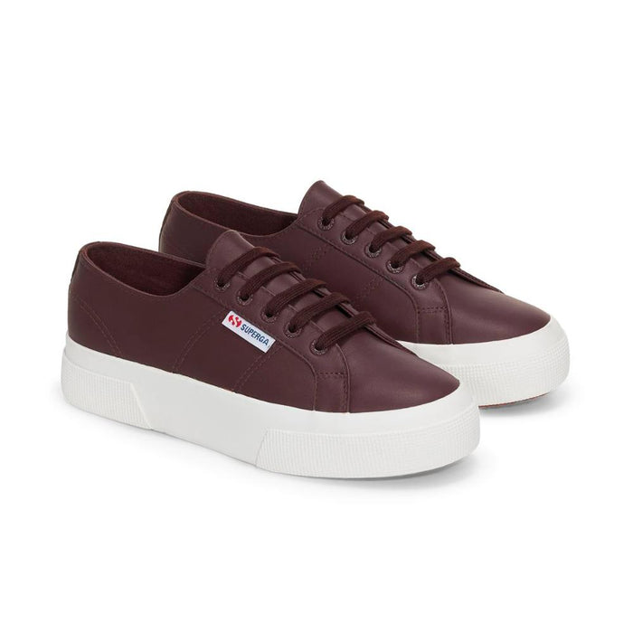 Zapatilla 2740 Platform Nappa Brown Dark F Avorio