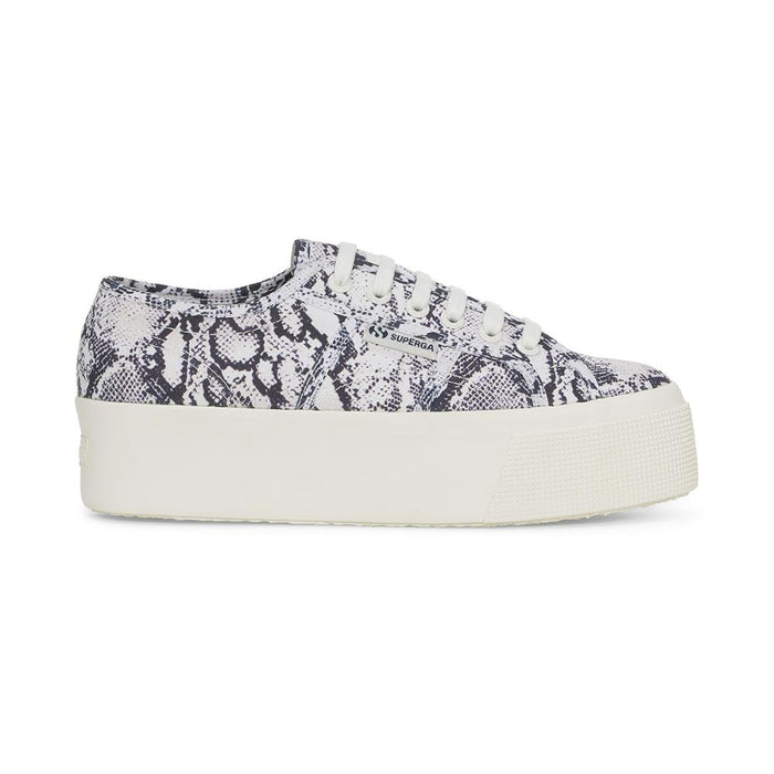 Zapatilla 2790 Print White Avorio Navy Snake