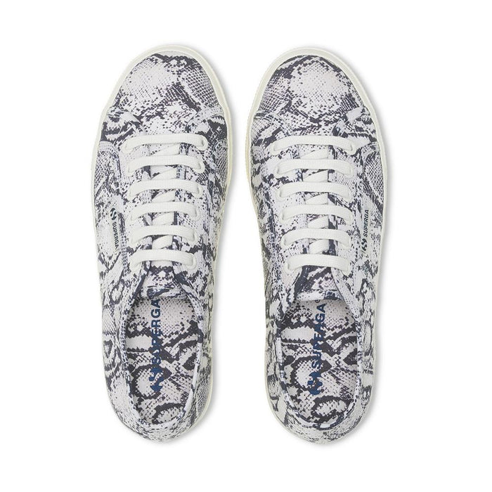 Zapatilla 2790 Print White Avorio Navy Snake