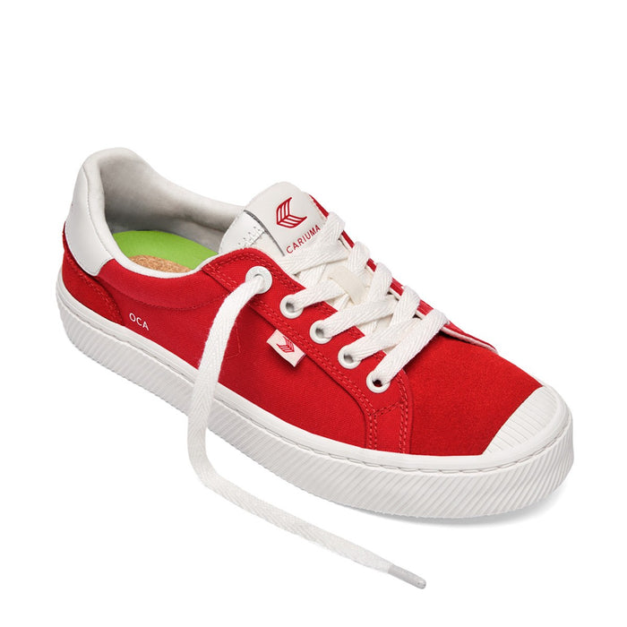 Zapatilla Cariuma Unisex OCA Nylon Suede Scarlet Red