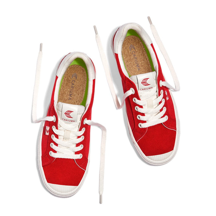 Zapatilla Cariuma Unisex OCA Nylon Suede Scarlet Red