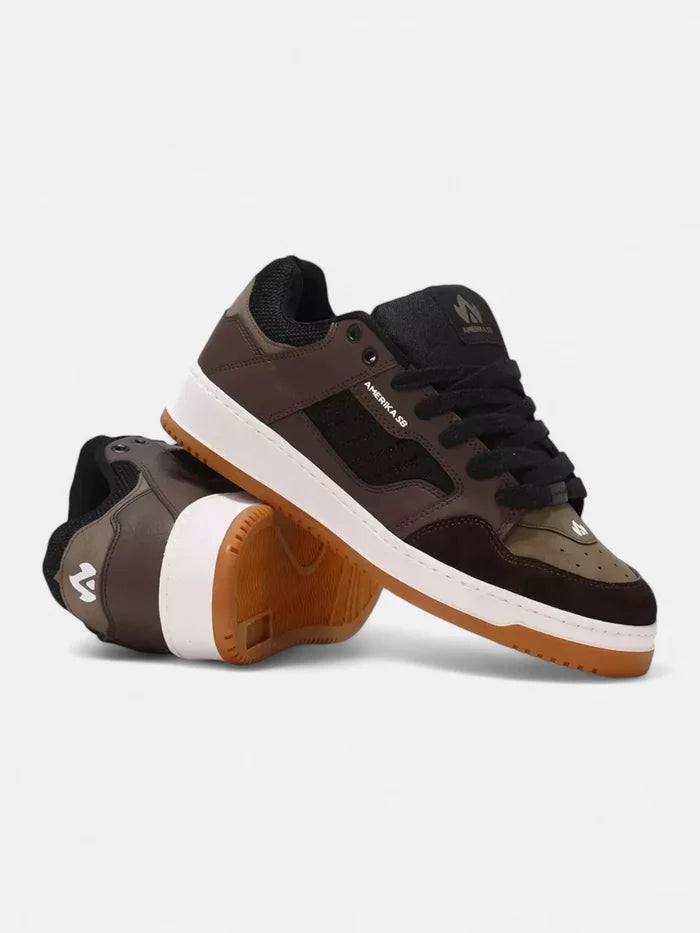 Zapatillas Amerika SB Ruka Marrón Negro
