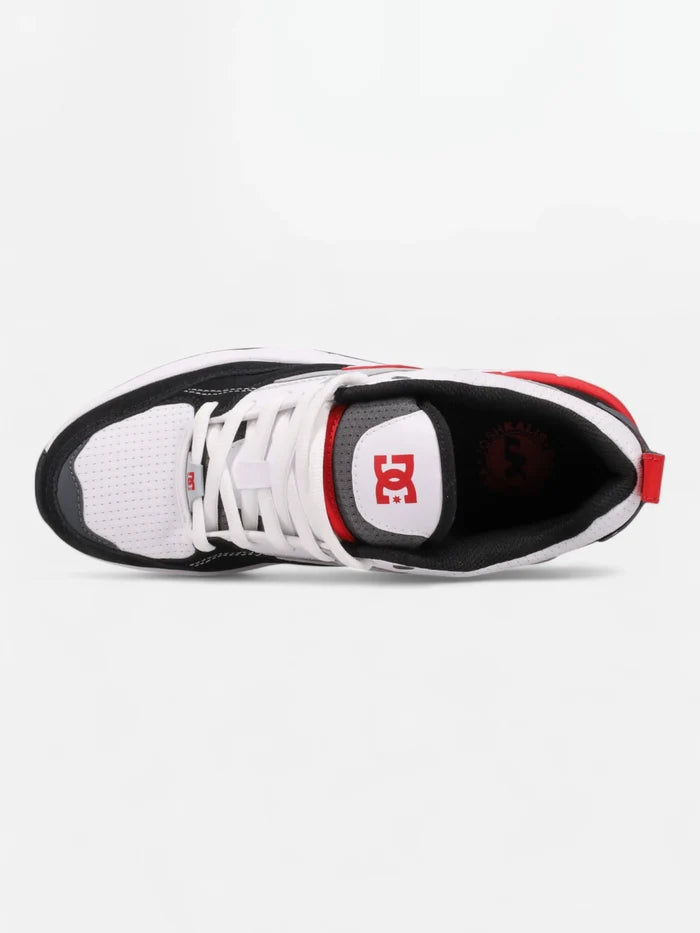 Zapatillas DC Ascend Blanco Negro Rojo